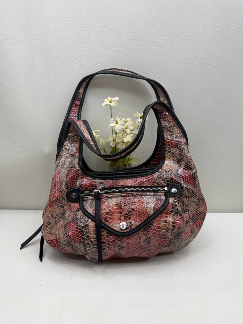 Simply Vera Vera Wang Snakeskin pattern bag